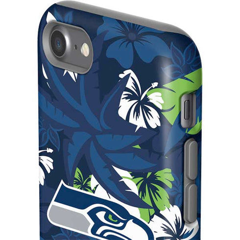 NFL Seattle Seahawks Tropical Print iPhone SE (2nd & 3rd Gen) Pro Case