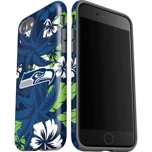 NFL Seattle Seahawks Tropical Print iPhone SE (2nd & 3rd Gen) Pro Case