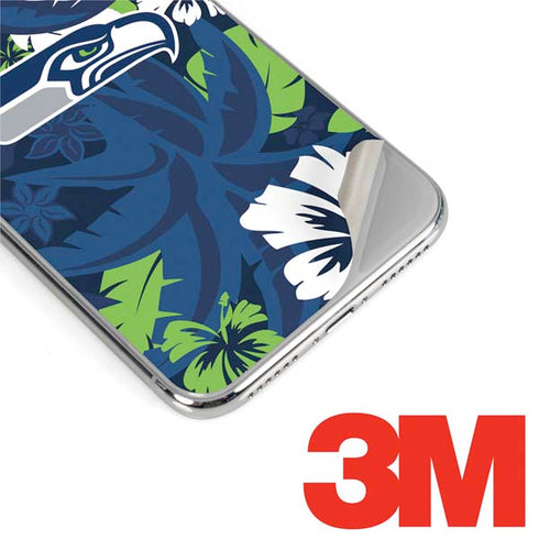 NFL Seattle Seahawks Tropical Print iPhone XS Max Skin