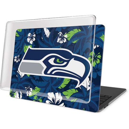 NFL Seattle Seahawks Tropical Print MacBook Pro 13in (2020) Case plus Skin