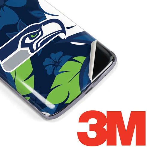 NFL Seattle Seahawks Tropical Print Moto E5 Plus Skin