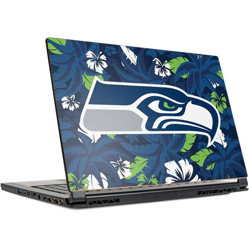 NFL Seattle Seahawks Tropical Print MSI GS65 Stealth Laptop Skin