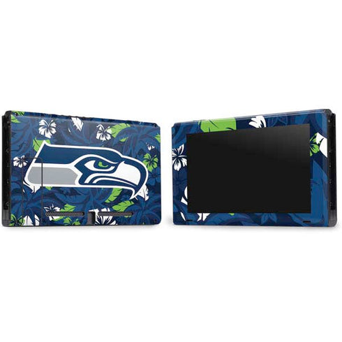 NFL Seattle Seahawks Tropical Print Nintendo Switch Bundle Skin