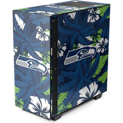 NFL Seattle Seahawks Tropical Print NZXT H510 Compact ATX Mid-Tower Case Skin