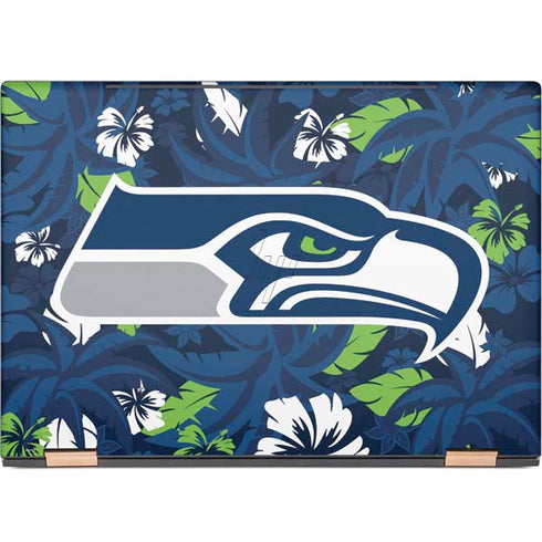 NFL Seattle Seahawks Tropical Print HP Spectre Skin