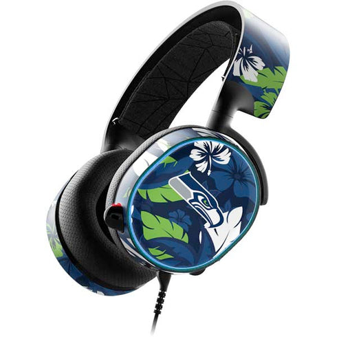 NFL Seattle Seahawks Tropical Print SteelSeries Arctis 3 Skin