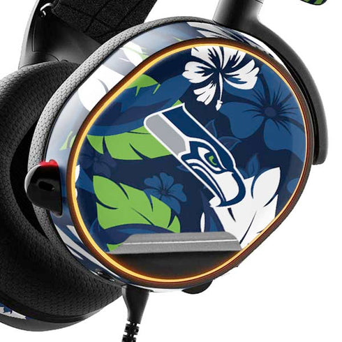 NFL Seattle Seahawks Tropical Print SteelSeries Arctis 5 Skin