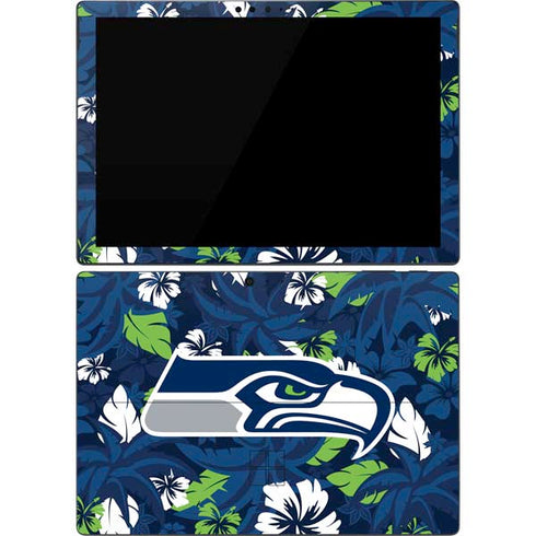 NFL Seattle Seahawks Tropical Print Surface Pro 7 Skin