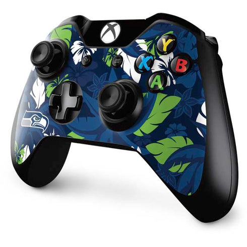 NFL Seattle Seahawks Tropical Print Xbox One Controller Skin