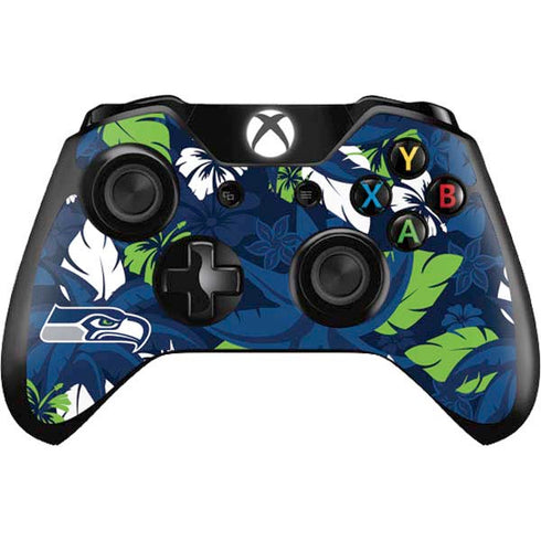 NFL Seattle Seahawks Tropical Print Xbox One Controller Skin