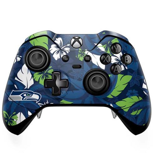 NFL Seattle Seahawks Tropical Print Xbox One Elite Controller Skin