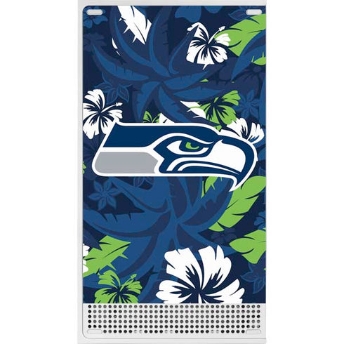 NFL Seattle Seahawks Tropical Print Xbox Series S Console Skin