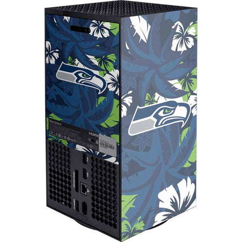 NFL Seattle Seahawks Tropical Print Xbox Series X Console Skin