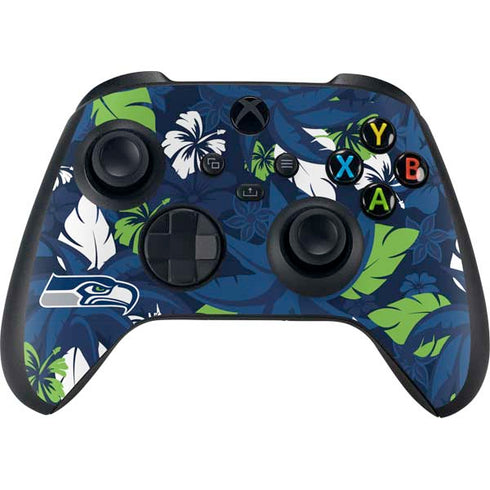 NFL Seattle Seahawks Tropical Print Xbox Series X Controller Skin