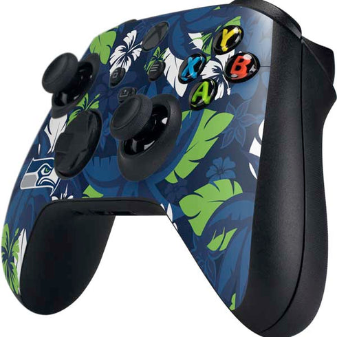 NFL Seattle Seahawks Tropical Print Xbox Series X Controller Skin
