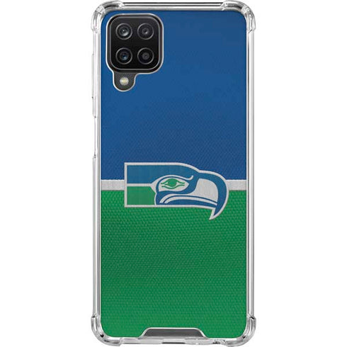 NFL Seattle Seahawks Vintage Galaxy A12 Clear Case