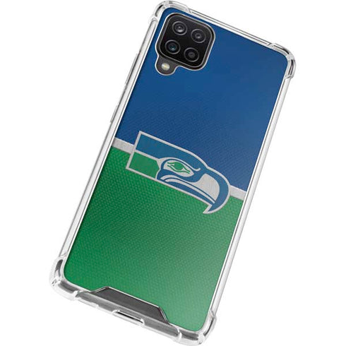 NFL Seattle Seahawks Vintage Galaxy A12 Clear Case