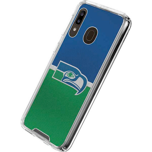 NFL Seattle Seahawks Vintage Galaxy A30 Clear Case