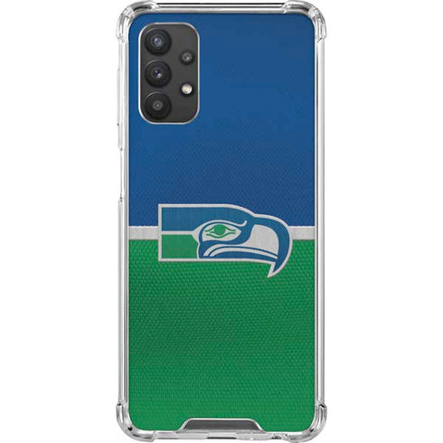NFL Seattle Seahawks Vintage Galaxy A32 5G Clear Case