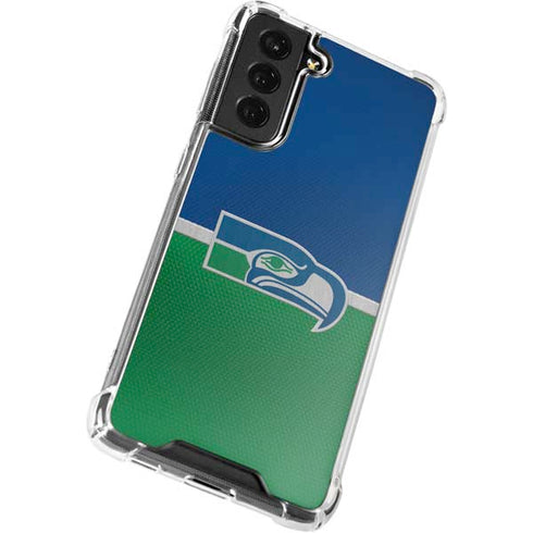 NFL Seattle Seahawks Vintage Galaxy S21 FE Clear Case
