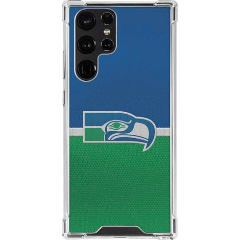 NFL Seattle Seahawks Vintage Galaxy S24 Ultra Clear Case