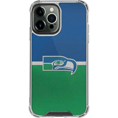NFL Seattle Seahawks Vintage iPhone 13 Pro Max Clear Case