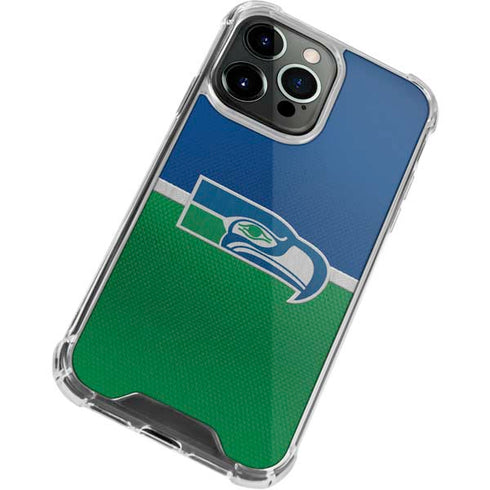 NFL Seattle Seahawks Vintage iPhone 13 Pro Max Clear Case