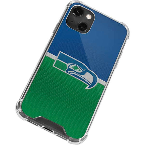 NFL Seattle Seahawks Vintage iPhone 15 Plus Clear Case