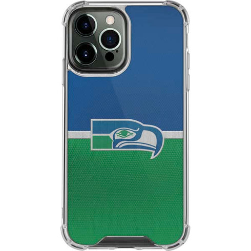 NFL Seattle Seahawks Vintage iPhone 15 Pro Max Clear Case