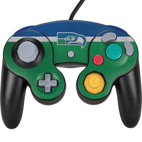 NFL Seattle Seahawks Vintage Nintendo GameCube Controller Skin