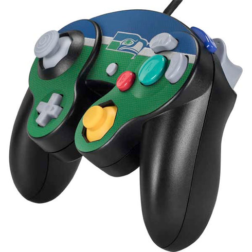 NFL Seattle Seahawks Vintage Nintendo GameCube Controller Skin