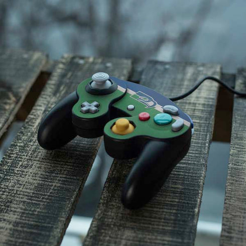 NFL Seattle Seahawks Vintage Nintendo GameCube Controller Skin