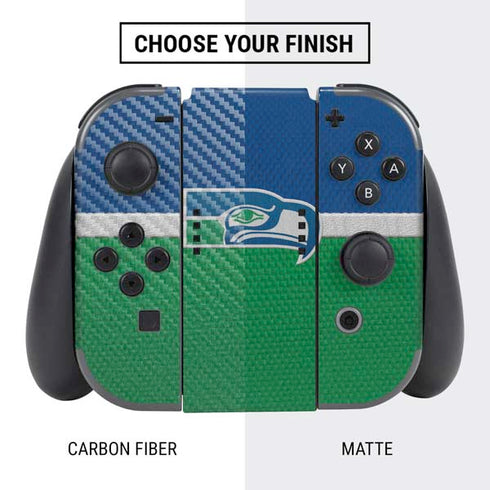 NFL Seattle Seahawks Vintage Nintendo Switch Bundle Skin