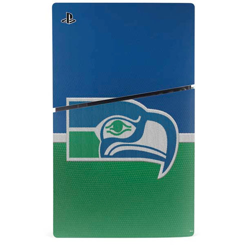 NFL Seattle Seahawks Vintage PS5 Slim Digital Edition Bundle Skin
