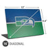 NFL Seattle Seahawks Vintage Universal Laptop 16in (13 x 9.4in) Skin
