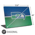 NFL Seattle Seahawks Vintage Universal Laptop 17in (13.8 x 10in) Skin