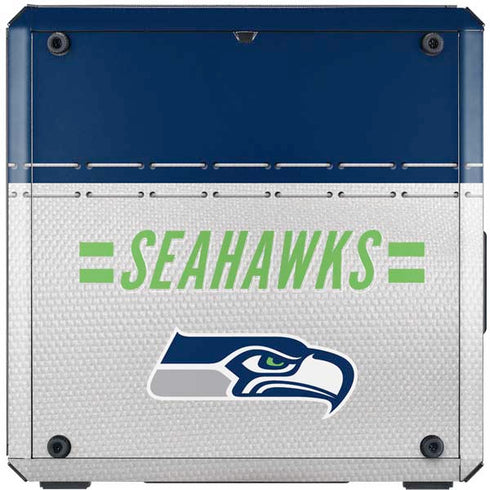 NFL Seattle Seahawks White Striped Cooler Master MasterBox Q300L Mini Tower Skin