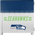 NFL Seattle Seahawks White Striped Corsair 4000D Tempered Glass Mid-Tower ATX Case Skin