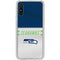 NFL Seattle Seahawks White Striped Galaxy A10e Clear Case
