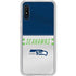 NFL Seattle Seahawks White Striped Galaxy A10e Clear Case
