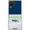 NFL Seattle Seahawks White Striped Galaxy A12 Clear Case
