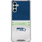 NFL Seattle Seahawks White Striped Galaxy A13 5G Clear Case