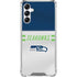NFL Seattle Seahawks White Striped Galaxy A15 5G Clear Case