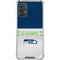 NFL Seattle Seahawks White Striped Galaxy A32 5G Clear Case