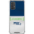 NFL Seattle Seahawks White Striped Galaxy A32 5G Clear Case