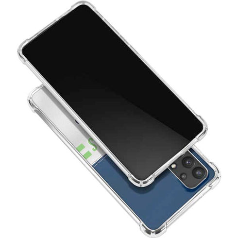 NFL Seattle Seahawks White Striped Galaxy A32 5G Clear Case