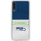 NFL Seattle Seahawks White Striped Galaxy A50 Clear Case