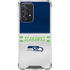 NFL Seattle Seahawks White Striped Galaxy A52 5G Clear Case