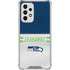 NFL Seattle Seahawks White Striped Galaxy A53 5G Clear Case