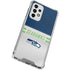 NFL Seattle Seahawks White Striped Galaxy A53 5G Clear Case